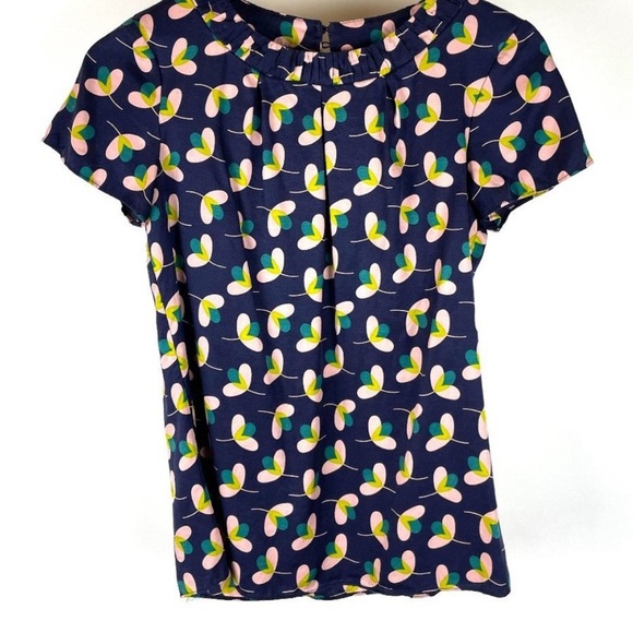 Boden Multicolor Patterned Blouse silky size 8 - Picture 5 of 7